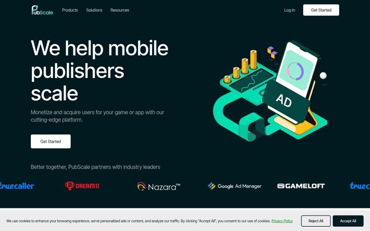Screenshot of pubscale.com