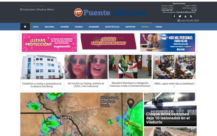 Screenshot of puentelibre.mx