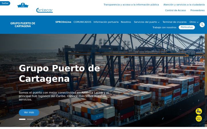 Screenshot of puertocartagena.com