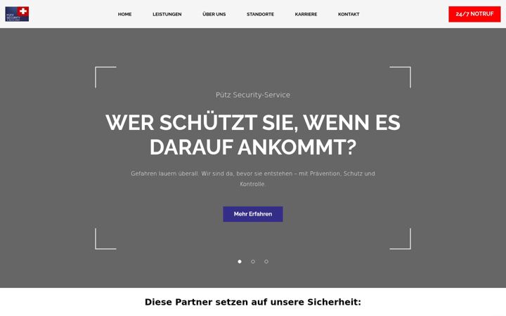 Screenshot of puetz-secandserv.ch