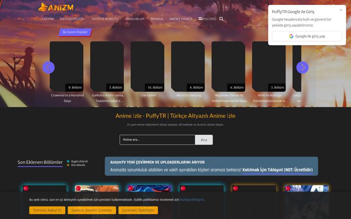 Screenshot του puffytr.com