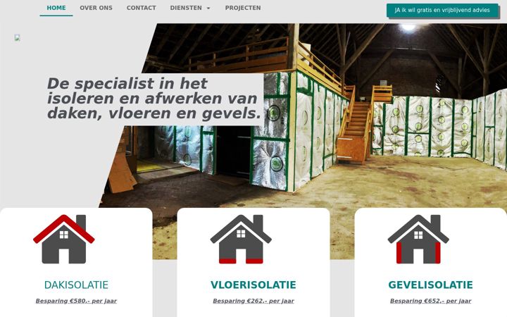 Screenshot of pulsarisolatie.nl