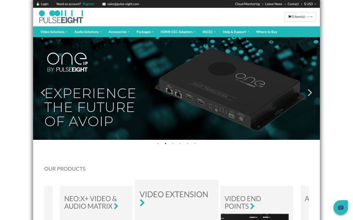 Screenshot of pulse-eight.com