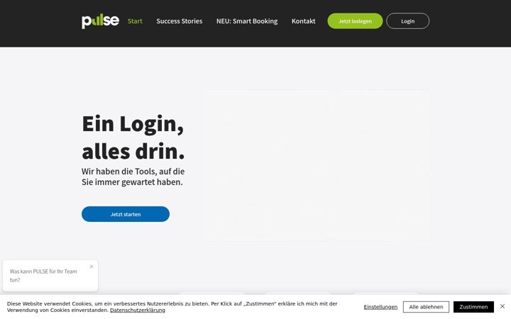 Screenshot του pulse-team.de