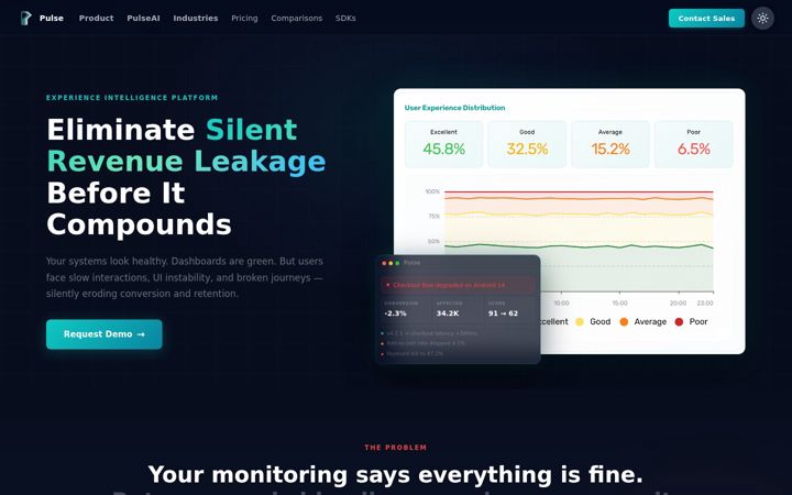Screenshot of pulse-ux.com