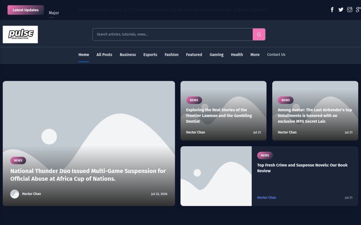 Screenshot of pulseblackjackcentral.nl