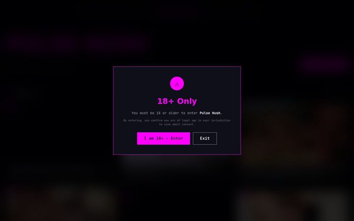 Screenshot of pulsehush.com