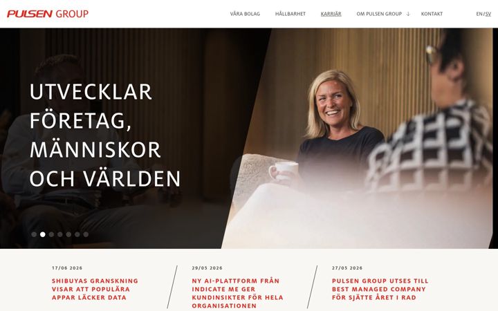 Screenshot of pulsen.se