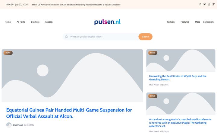 Screenshot of pulsenl.nl