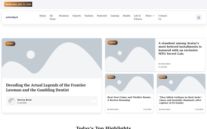 Screenshot of pulsenlblog.nl