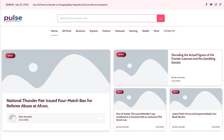 Screenshot of pulseplusmedia.nl