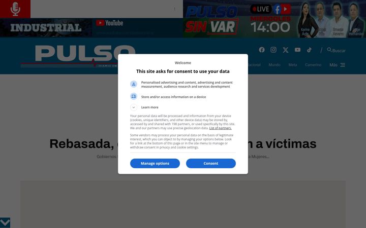 Screenshot of pulsoslp.com.mx
