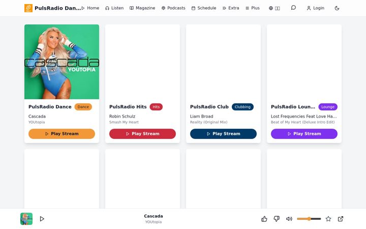 Screenshot of pulsradio.com