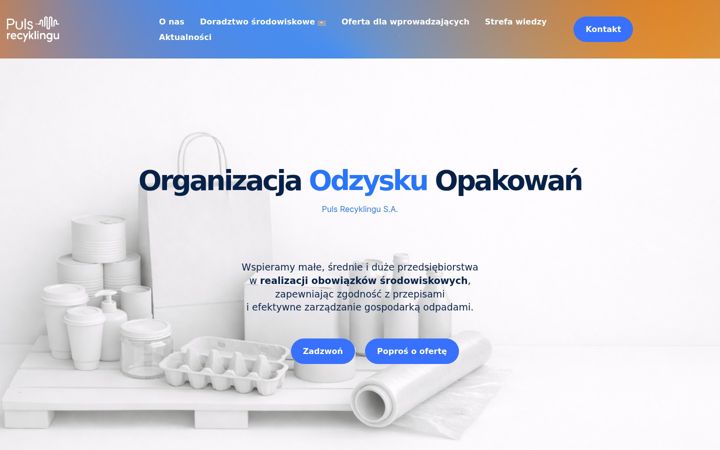 Skjámynd af pulsrecyklingu.pl