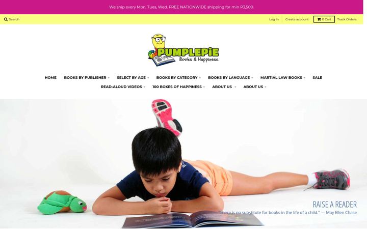 Captura de ecrã de pumplepie.com