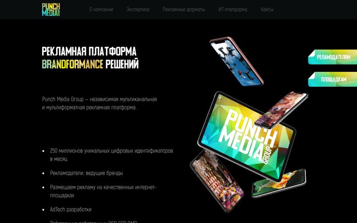 Snímek obrazovky punchmedia.ru