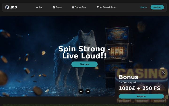 Screenshot of puntcasino.io
