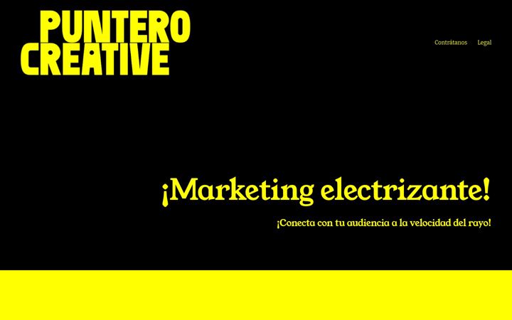 Screenshot von punterocreative.com