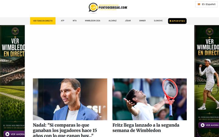 Screenshot of puntodebreak.com