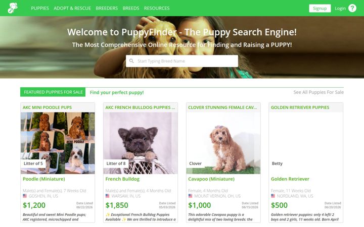 puppyfinder.com