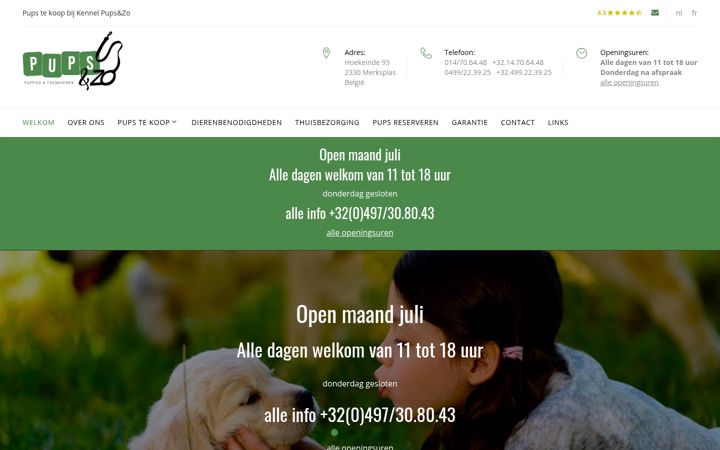 Screenshot di pupsenzo.be