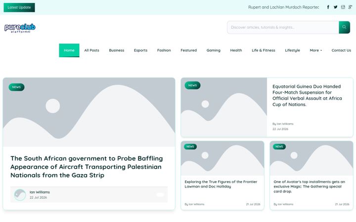 Screenshot of pureclubplatform.nl