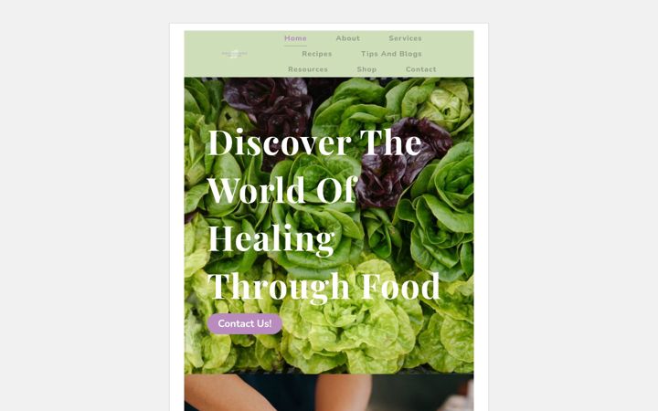 Zrzut ekranu purefoodsdoctor.com