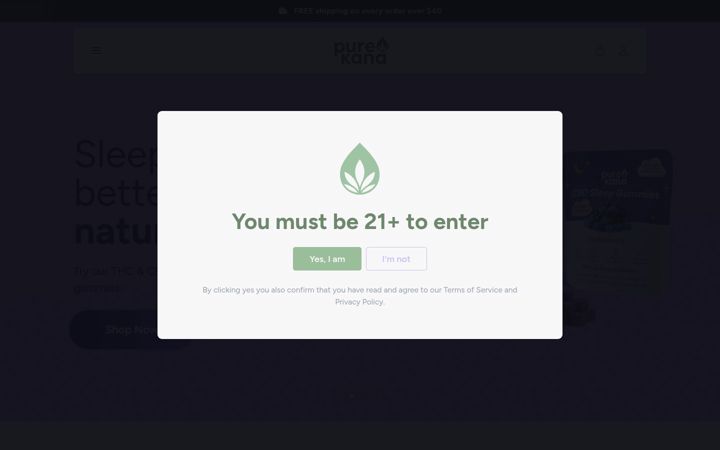 Screenshot of purekana.com
