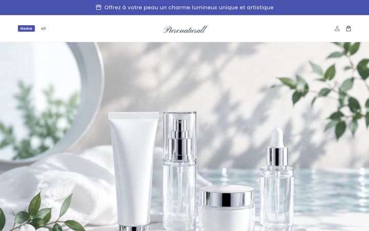 Snímek obrazovky purenaturall.com