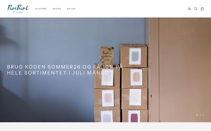Skærmbillede af purepaint.se
