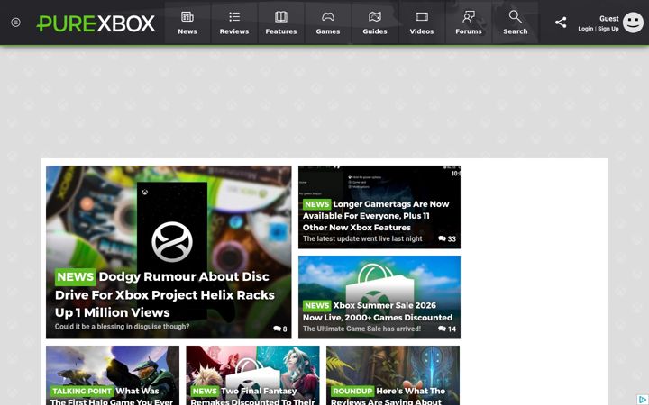 Screenshot of purexbox.com