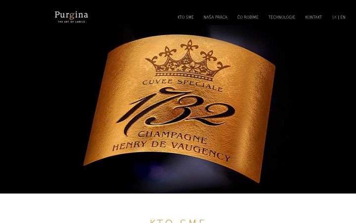 Screenshot of purgina.sk
