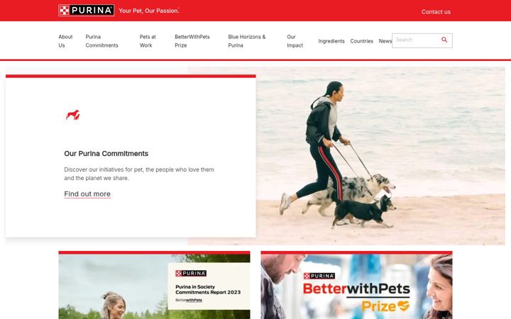 Screenshot of purina.eu