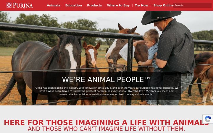 Screenshot of purinamills.com
