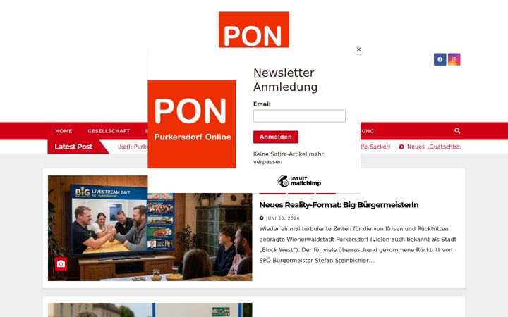 Screenshot of purkersdorf.online