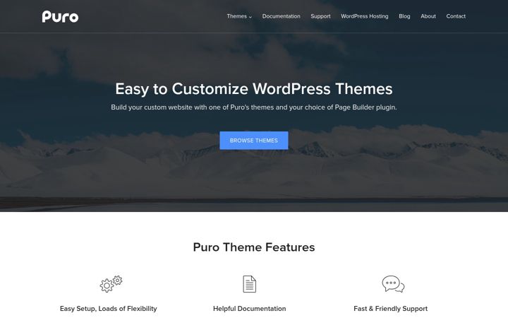 Screenshot of purothemes.com