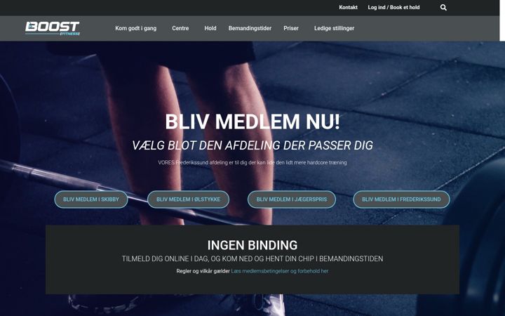 Kuvakaappaus sivustosta purplefitness.dk