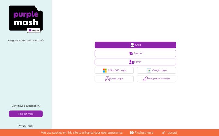 Snímek obrazovky purplemash.com