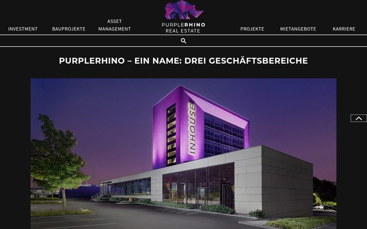 Screenshot of purplerhino.com