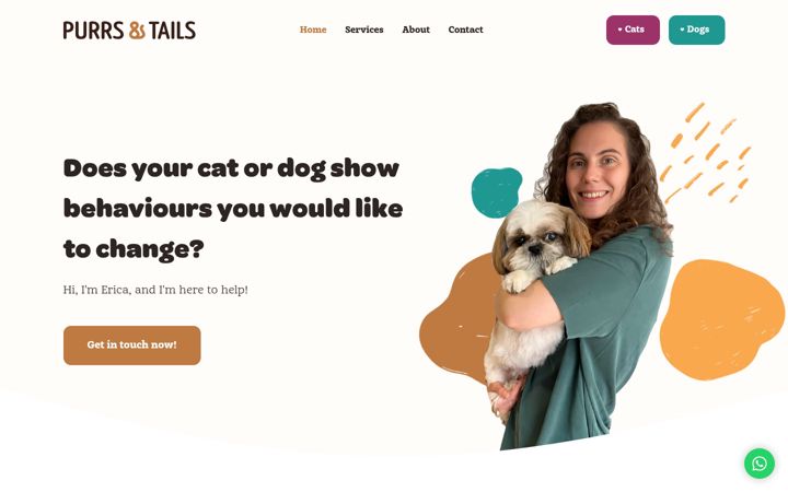 Skærmbillede af purrsandtails.com
