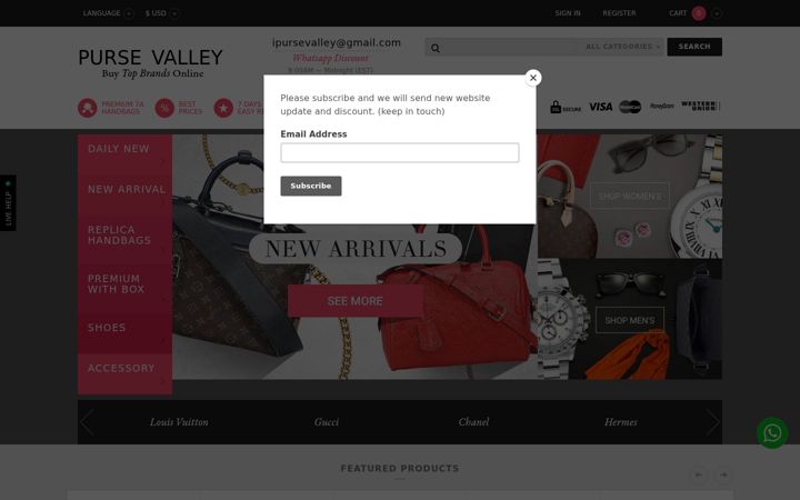 Screenshot von pursevalley.ru