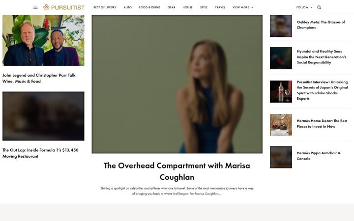 Screenshot of pursuitist.com