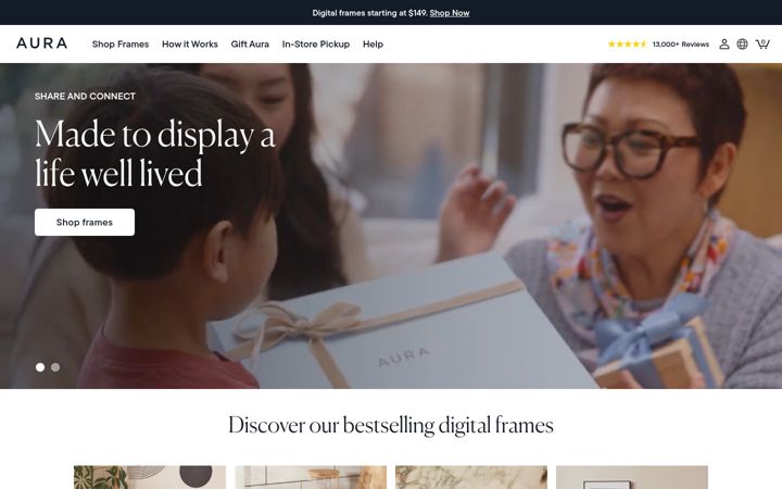 Screenshot van pushd.com