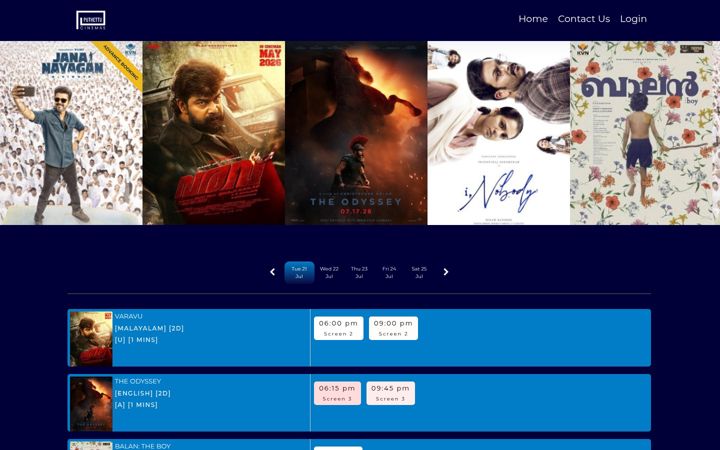 Screenshot of puthettucinemas.com