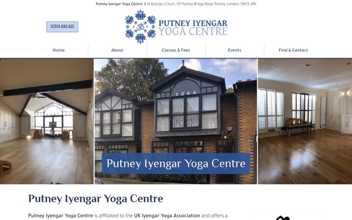 Screenshot di putneyyogacentre.co.uk