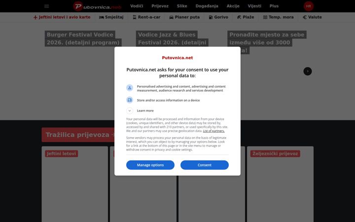 Screenshot ta' putovnica.net