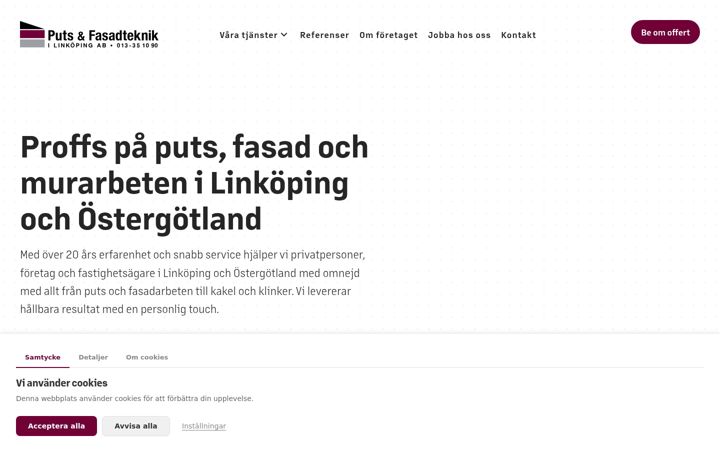 Screenshot of putsochfasadteknik.se