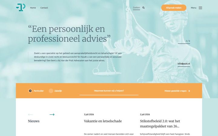 Skärmbild av putt.nl