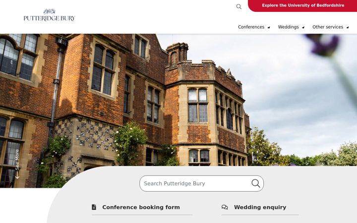 Screenshot of putteridgebury.co.uk