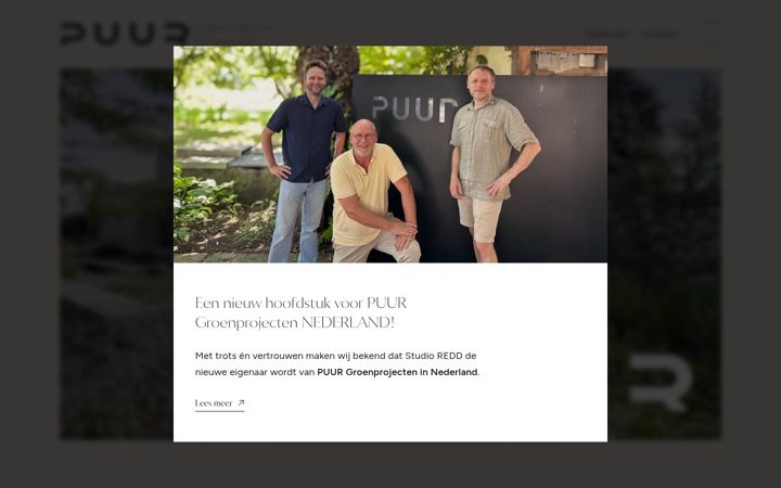 Screenshot of puurgroen.nl